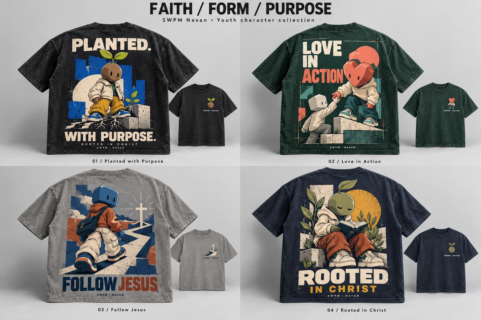 Planted with Purpose SWPM Navan Faith / Form / Purpose T-shirt design
